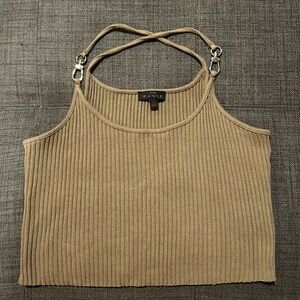 The Range ribbed crop tank